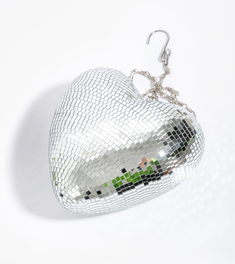 Hanging disco heart