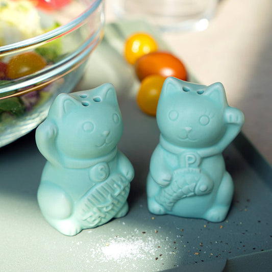 Salt & Pepper Lucky Cat