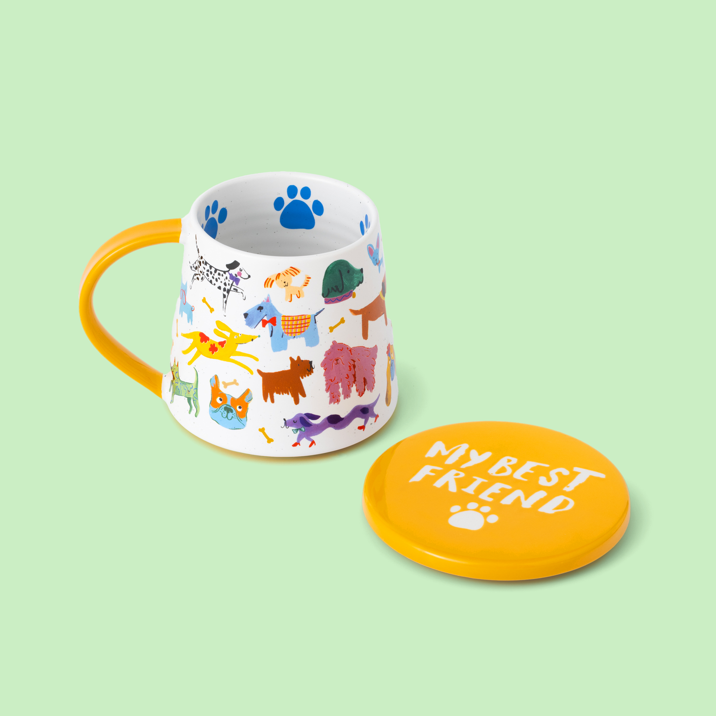 Tasse et sous-verre du Club des Chiens Cool