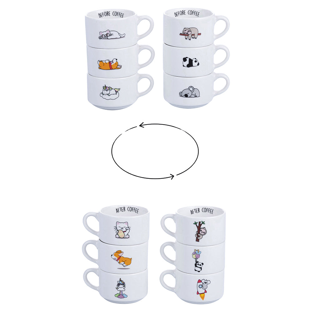 BEFORE AFTER SET 6 PCS COFFEE CUPS 100 ML - 5921447