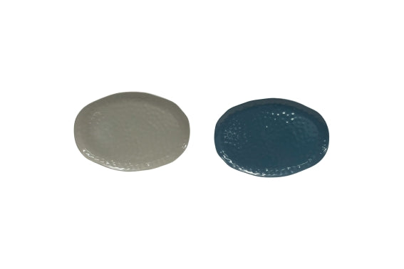 OVAL MELAMINE PLATE 40.5X28CM 2 ASS - 5926099