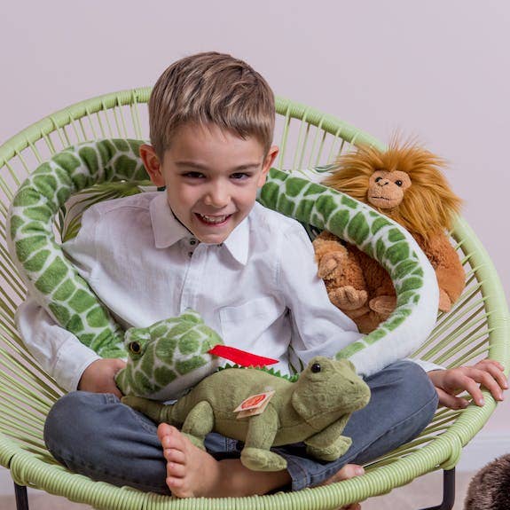 Groene slang pluche speelgoed