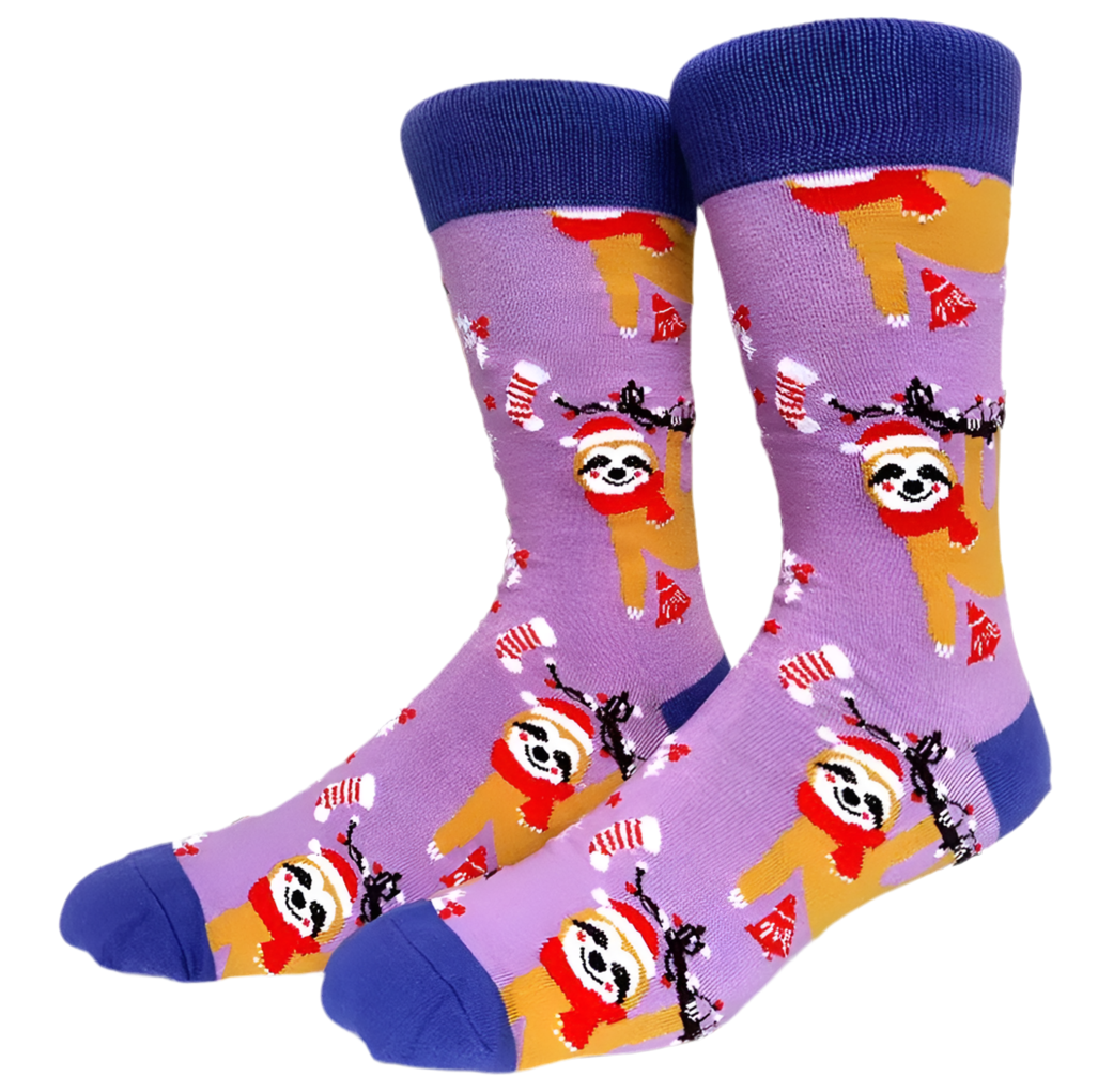 chaussettes paresseux de noel mrcol
