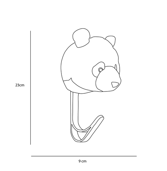 Bamboe panda kapstok