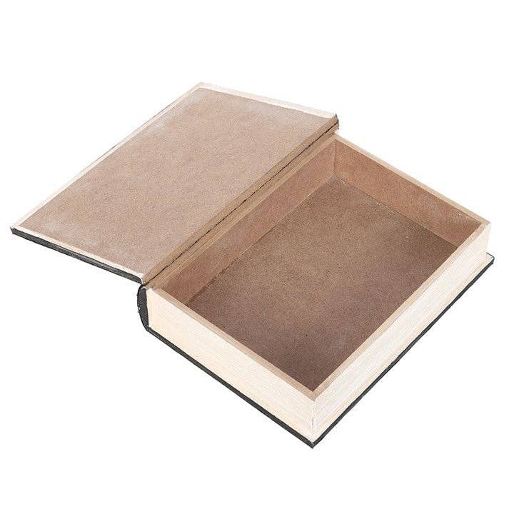 Boîte de rangement en forme de livre gothique de la bibliothèque des plantes vénéneuses