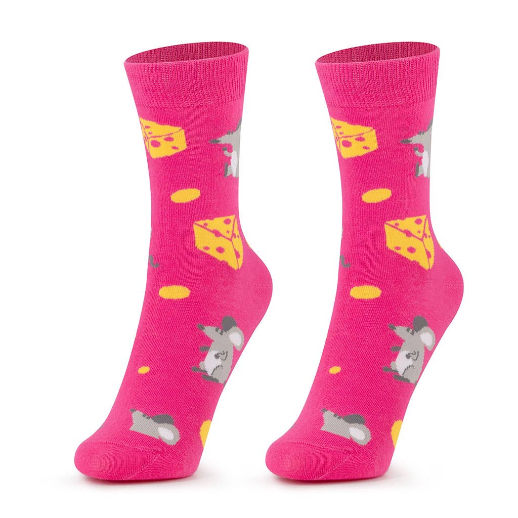 Durable and Fun Cotton Socks for Boys with Mouse Motif - Kylie Crazy