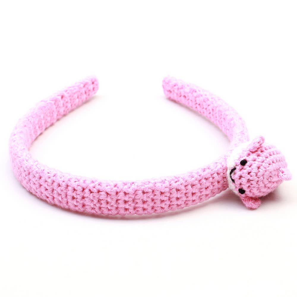 Headband with whalebone - Pink