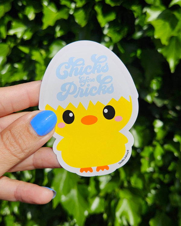 Autocollants Poussin « Chicks before Pricks »