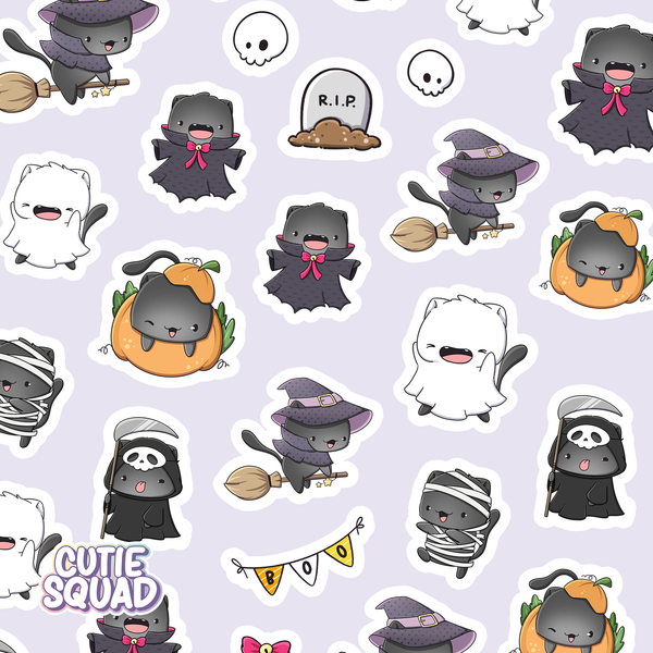 Scary Cats Sticker Sheets