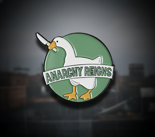 Pin's Canard Blanc "Anarchy Reign"
