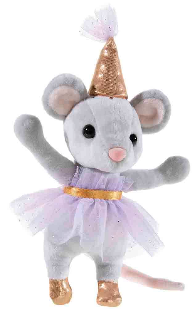 Peluche Partymaus Souris (3 tenues possibles) - 18 cm