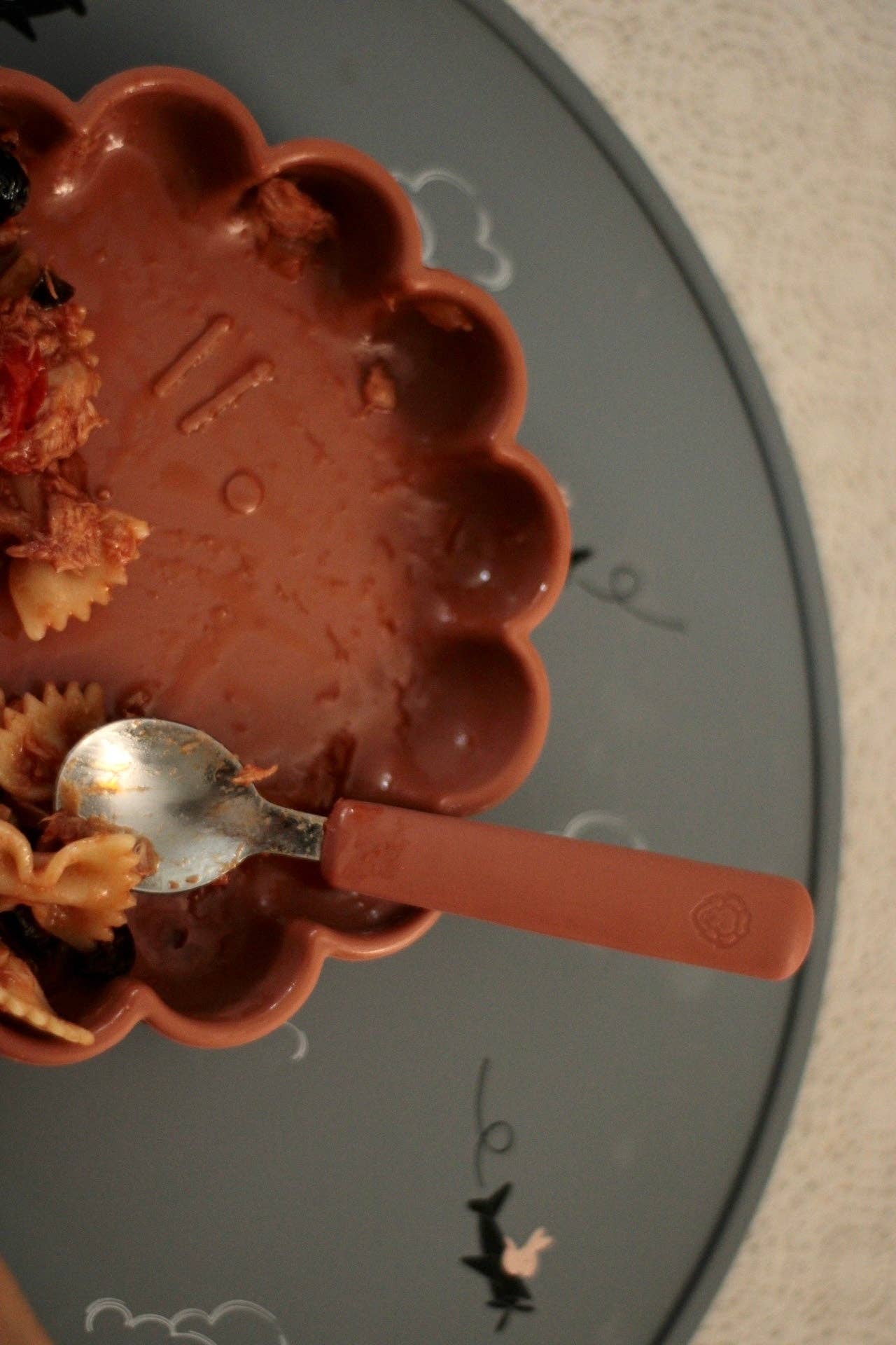 Set de couverts fourchette/cuillère/couteau - camel et châtaigne