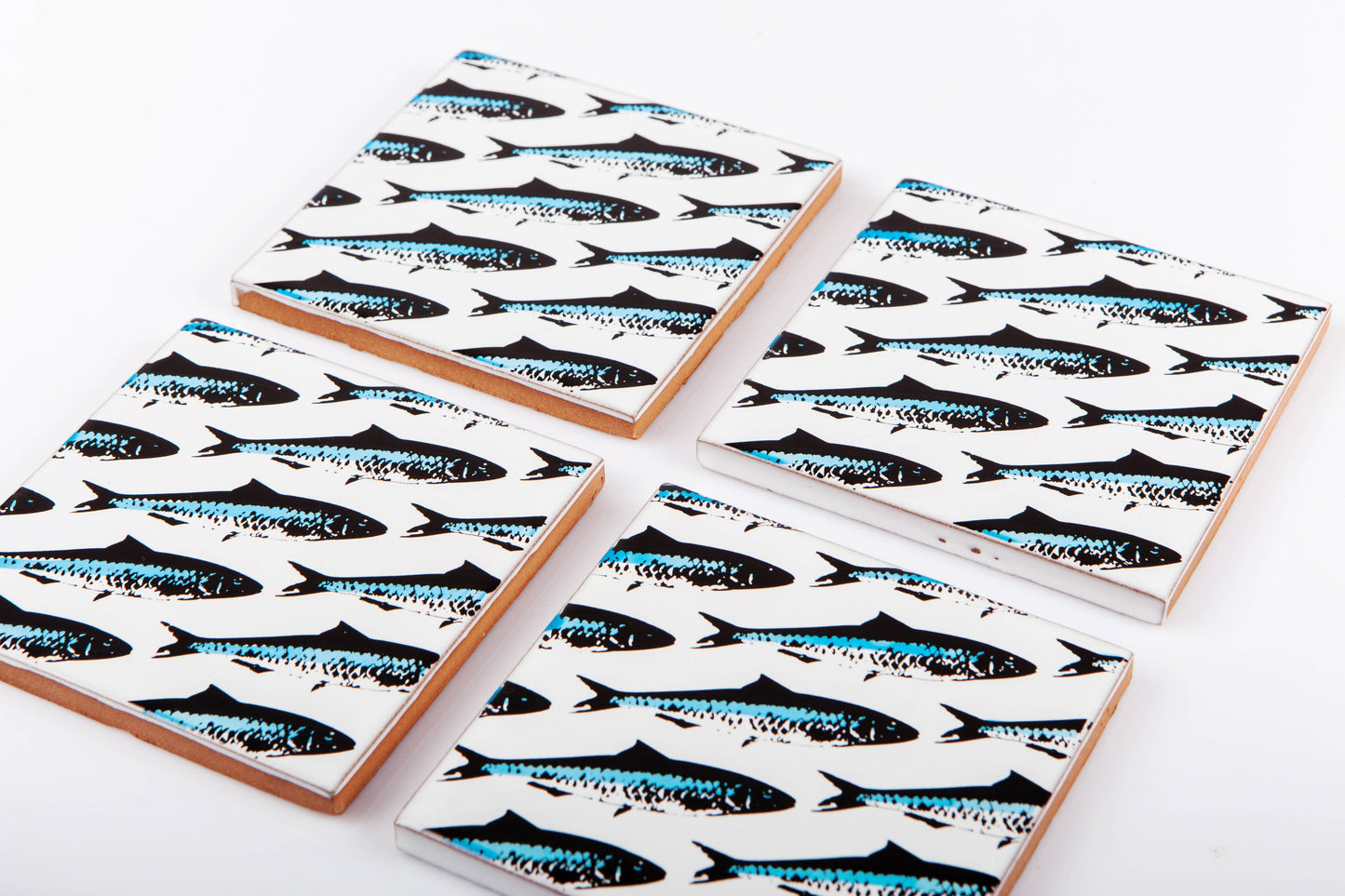 Sous-verres en céramique Sardines