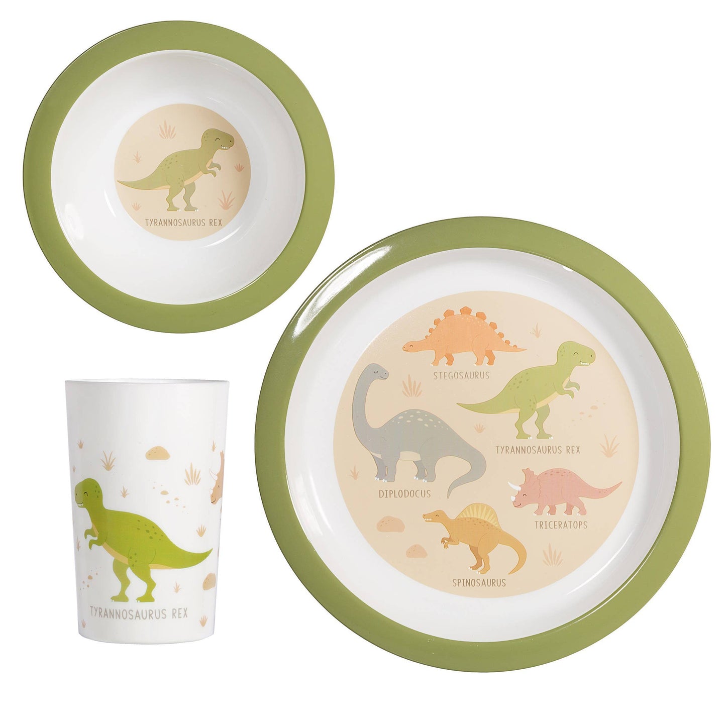 Desert Dino Children's Dinnerware Set