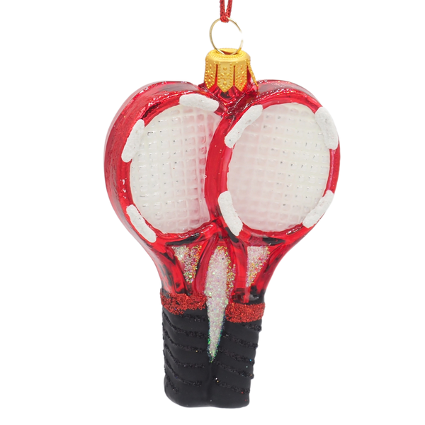Kerstbal tennisrackets