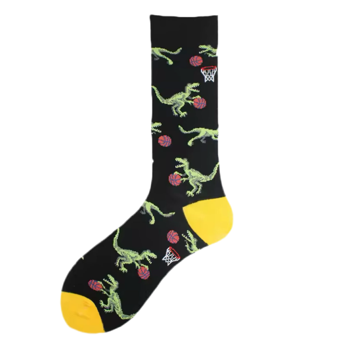 Dino-Basket Socks