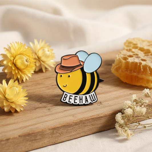 Cowboy Bee Pin "Beehaw"