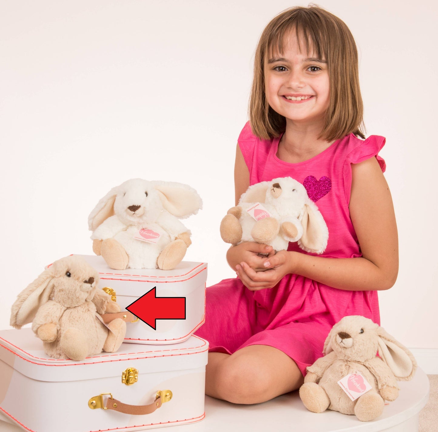Polli Beige Kaninchen Plüschtier