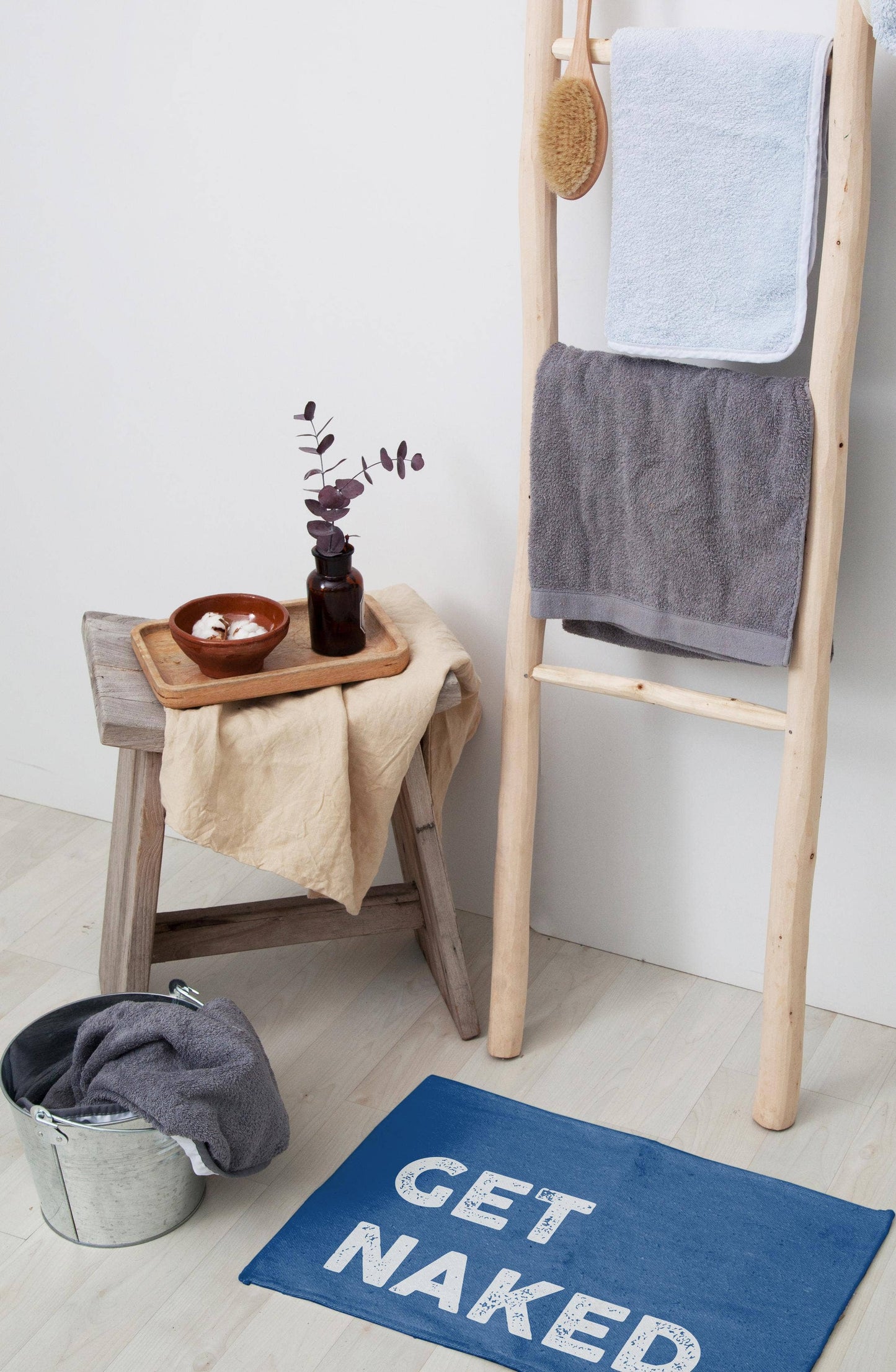 Antislip badmat 60x40 Nude