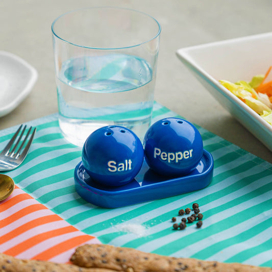 Salt and pepper ping-pong blue