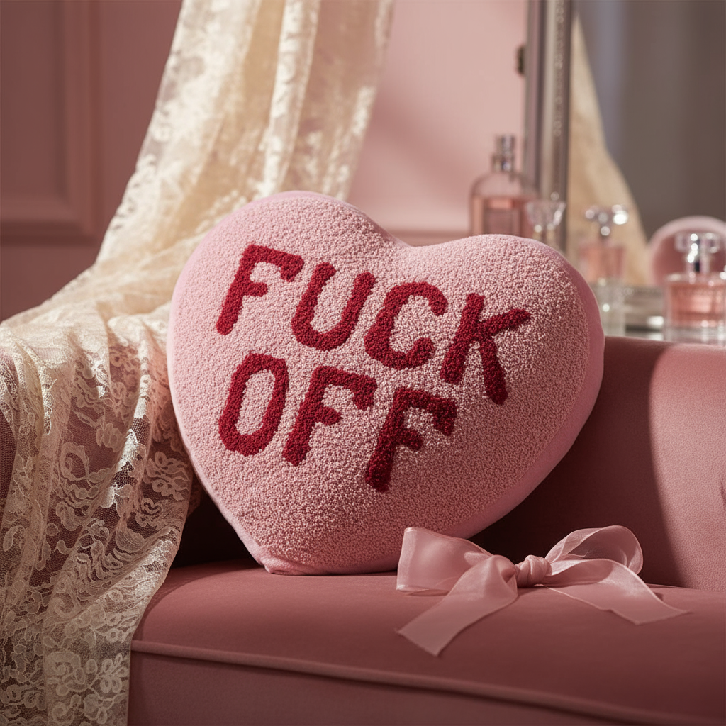 Verwarmd hartkussen. Rot op.