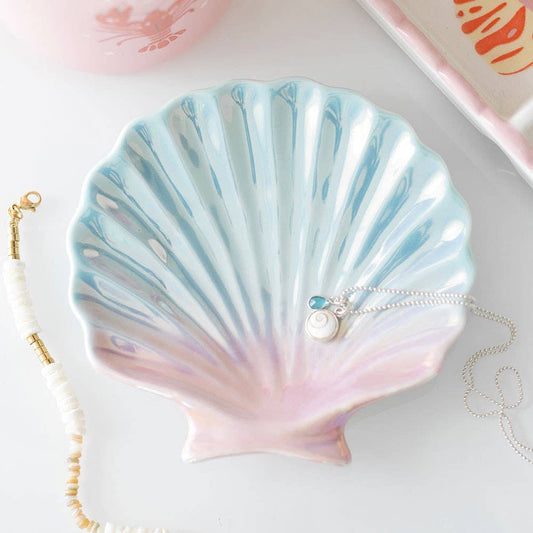 Iridescent Seashell Trinket Dish