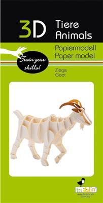 3D Paper Model - Goat