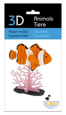 3D Paper Model - Clown Fish