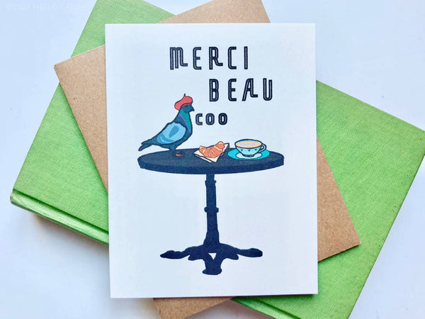 Bedankkaartje "Bedankt Beau Coo"