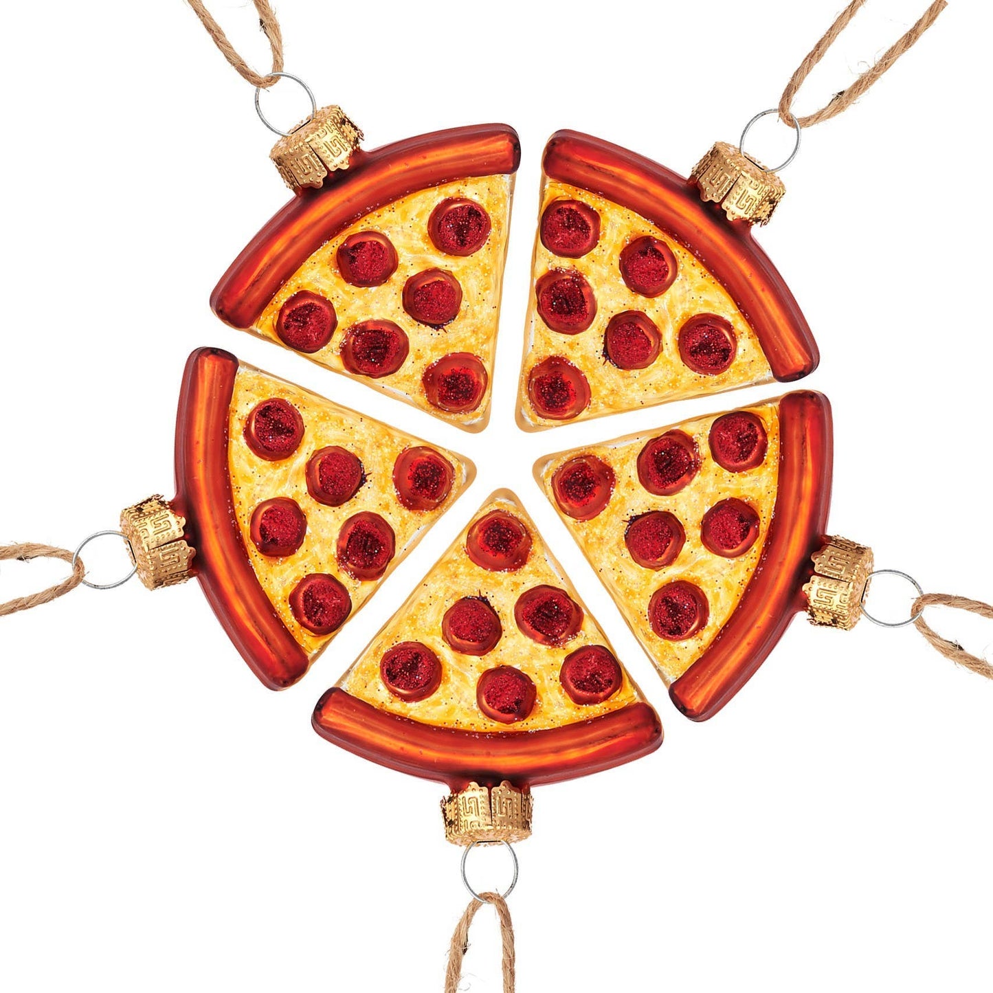 Kerstballen pizzapunt