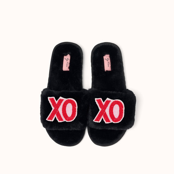 Paar slippers met speldjes - XOXO