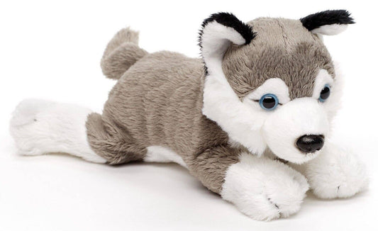 Grey Husky Plush Toy (Elongated)