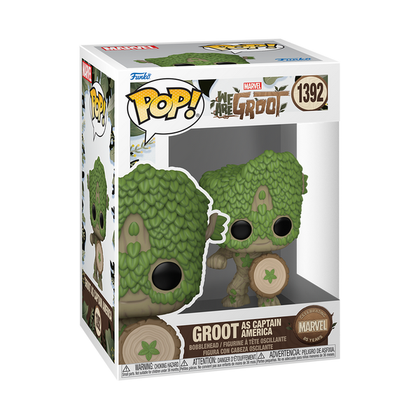 Funko Pop! Groot en Captain America