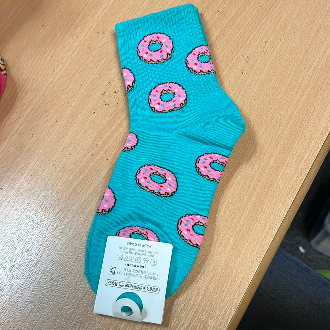 Chaussettes Donuts Roses