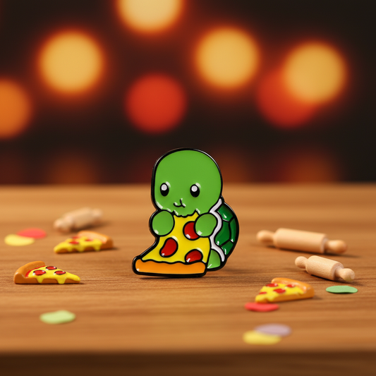 Turtle with Pizza Pin