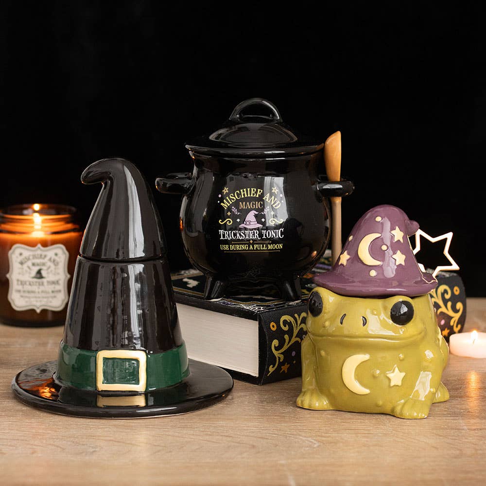 Mug en forme de crapaud magique pour Halloween avec cuillère