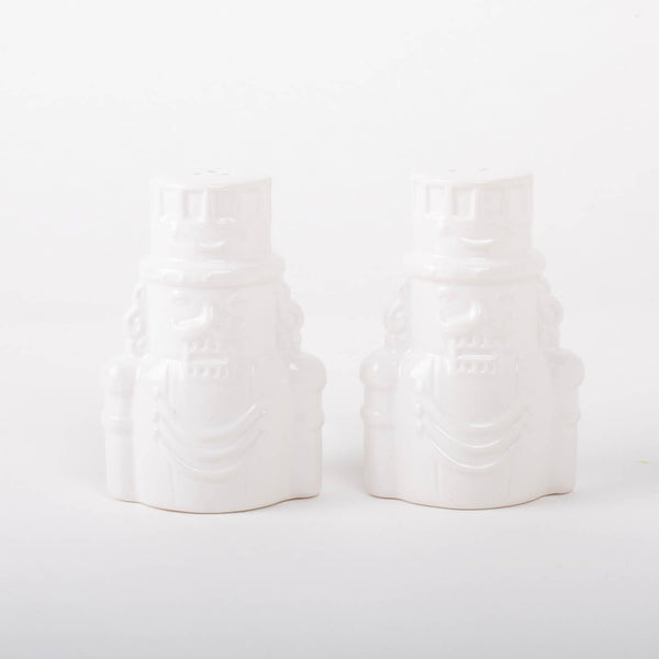 Salière et poivrière Casse-Noisette blanc
