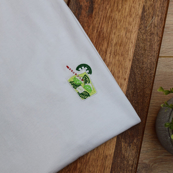 T-Shirt Brodé Mojito - t-shirt brodé Juste un T-shirt