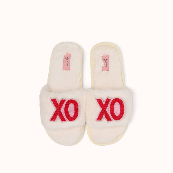 Paar slippers met speldjes - XOXO