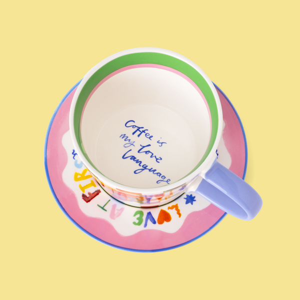 Tasse et soucoupe Coffee Club