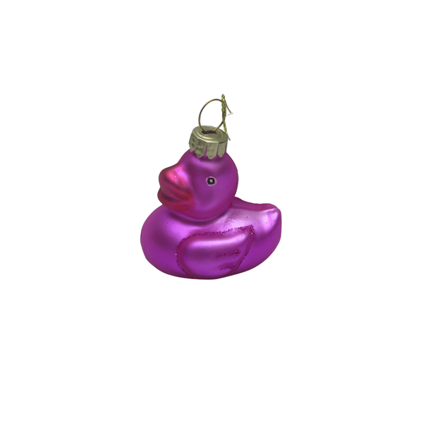 Roze badeend kerstbal
