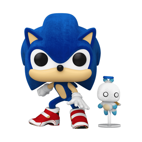 Funko Pop! & Buddy Sonic avec Chao (Flocked) – Sonic the Hedgehog