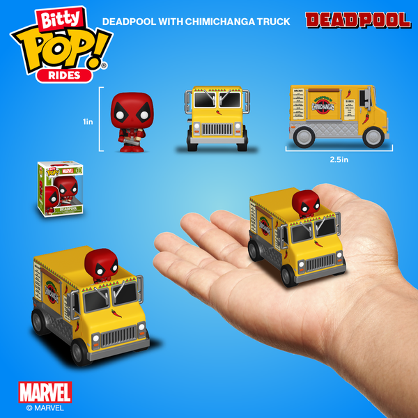 Funko Bitty Pop! Rides Deadpool avec Camion Chimichanga