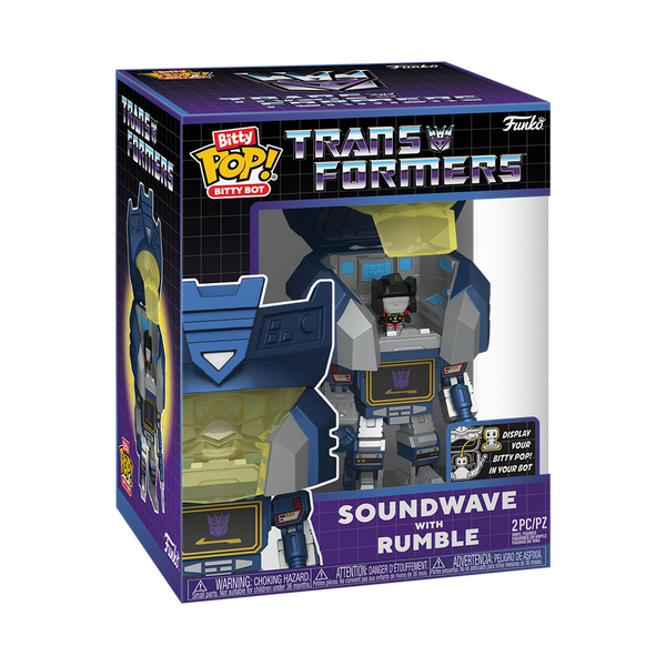 Funko Bitty Pop! Bot Soundwave avec Rumble – Transformers