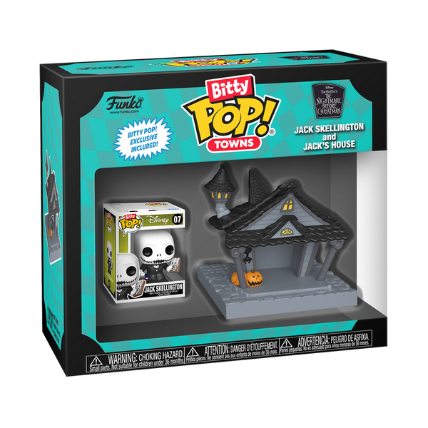 Funko Bitty Pop! Towns Jack Skellington et sa Maison – L'Étrange Noël de monsieur Jack