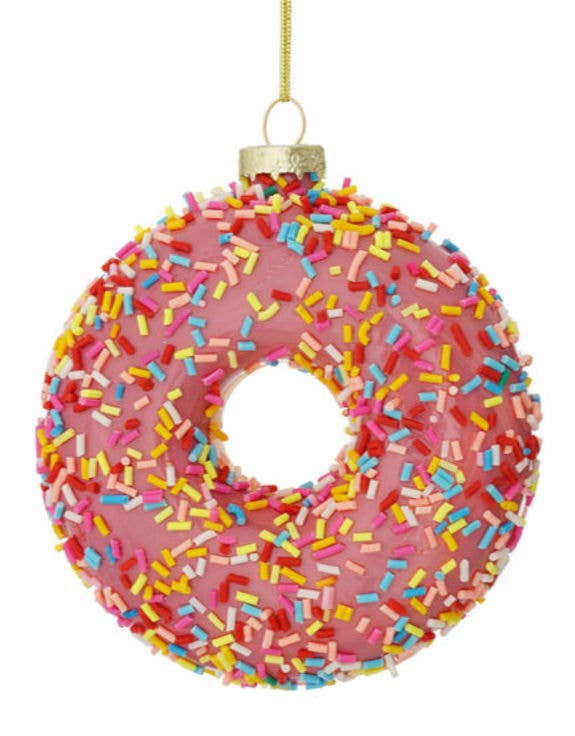 Boule de Noël Donut Rose