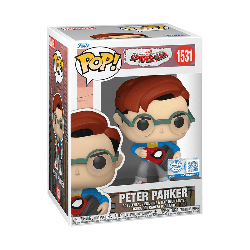 Funko Pop! Peter Parker (Holding Backpack) #1531 - vue officielle 2