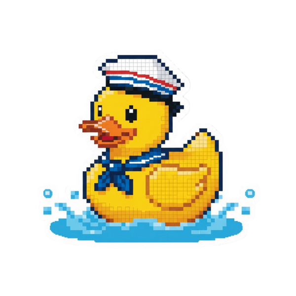 Zee-eend pixelsticker