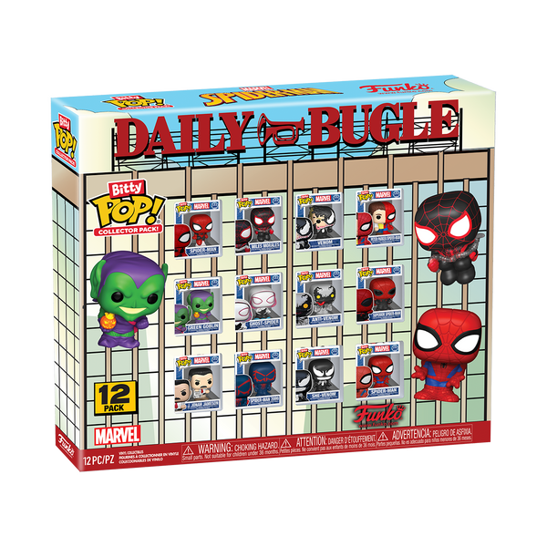 Bitty Pop! Collector Pack Spider-Man 12-Pack – visuel officiel Funko