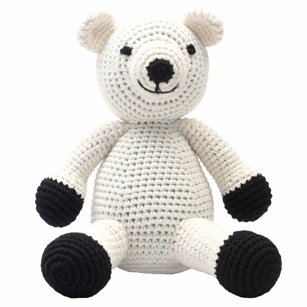 Peluche XL en Crochet - Ours polaire blanc